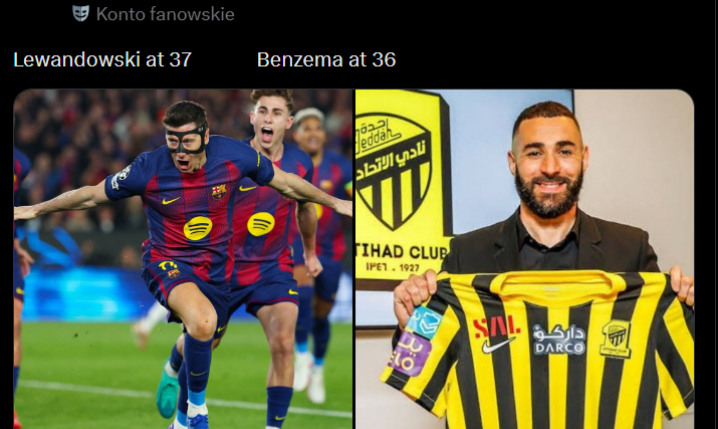 Robert Lewandowski w wieku 37 lat vs. Karim Benzema w wieku 36 lat xD